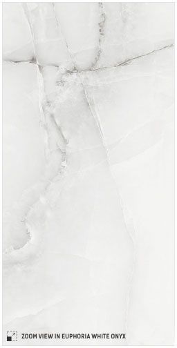 Eurphoria White Onyx Polished
12x24 Porcelain Tile