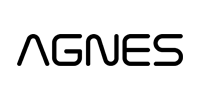 AGNÈS logo in black lowercase letters on a white background