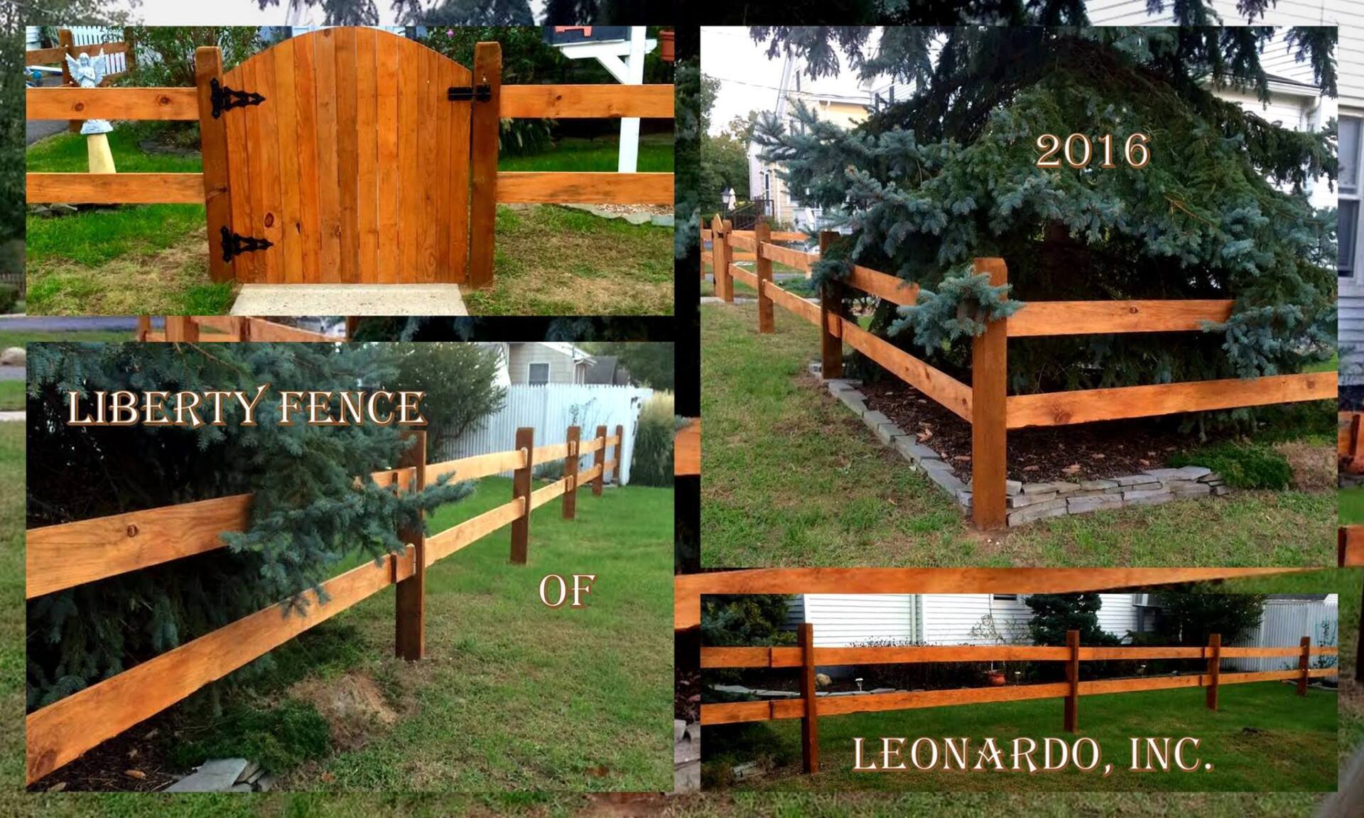 Wood fence