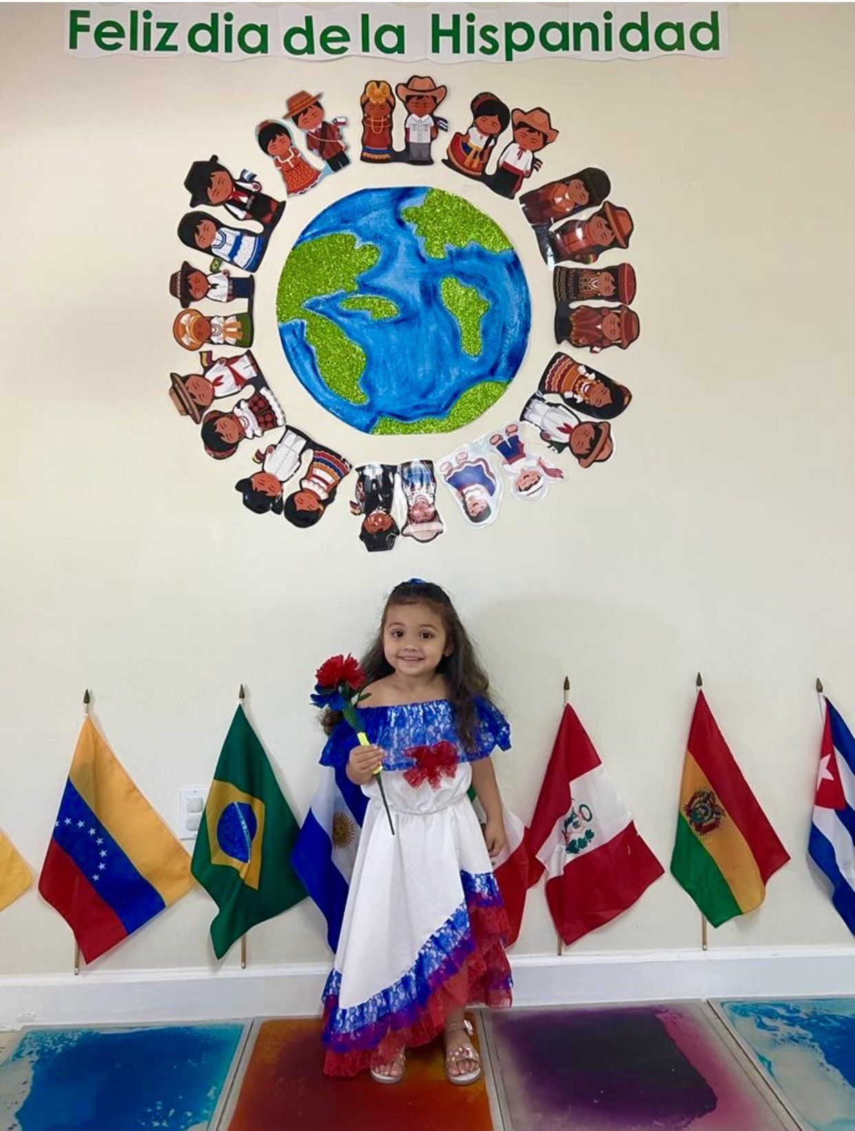 little girl in a national costume