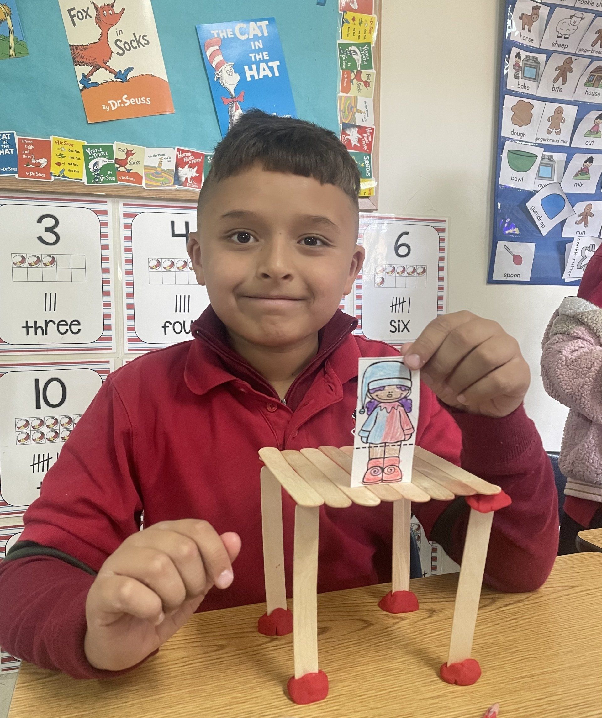 student doing school activity