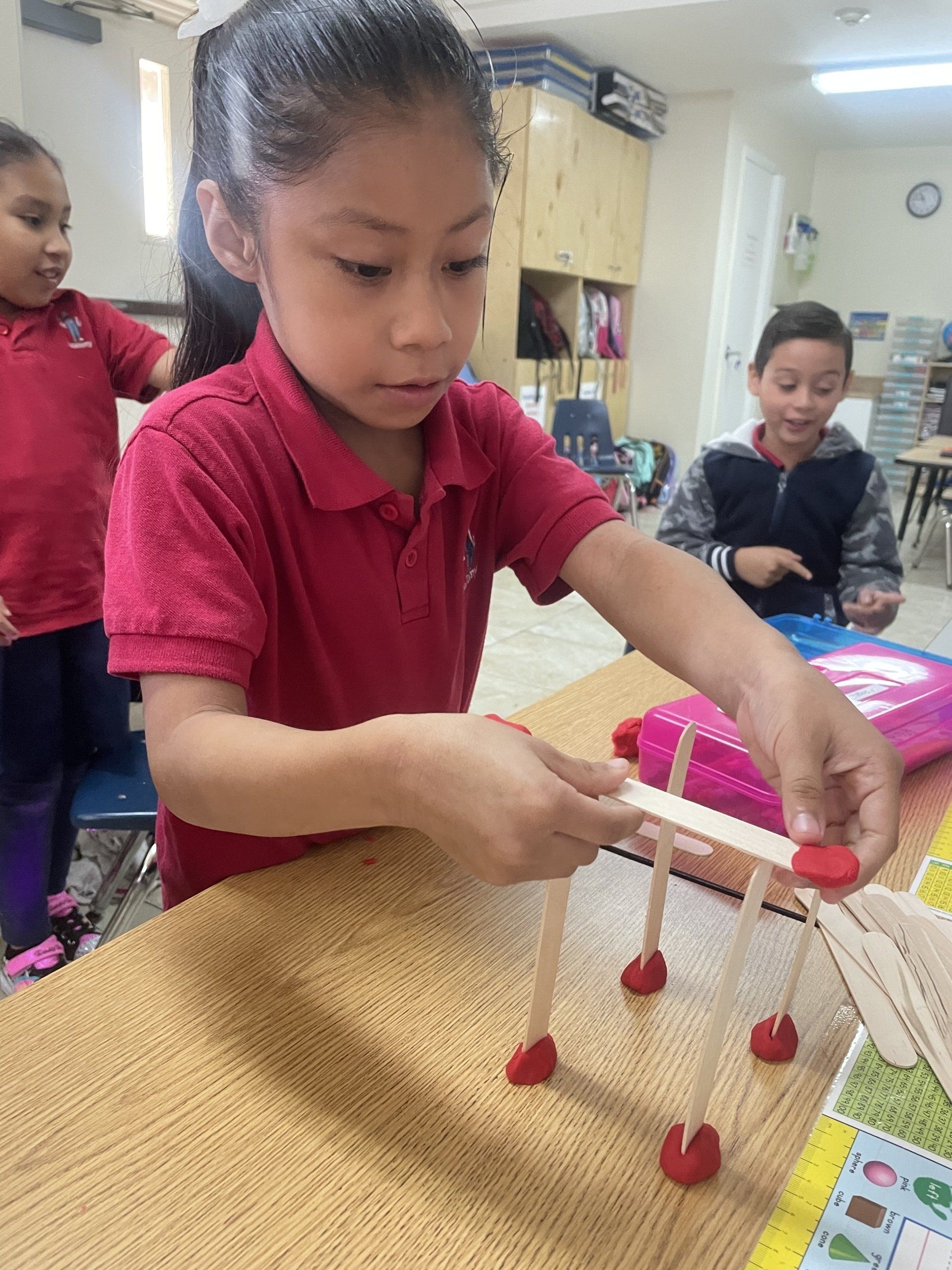 girl student doing school activity