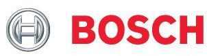 The bosch logo is red and silver on a white background.