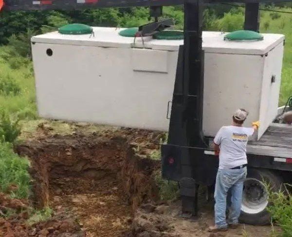 Septic system installation