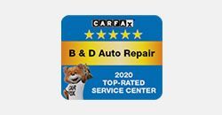 B & d auto repair is a top rated service center.