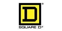 Square D logo: yellow
