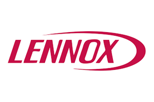 Lennox logo: Red text 