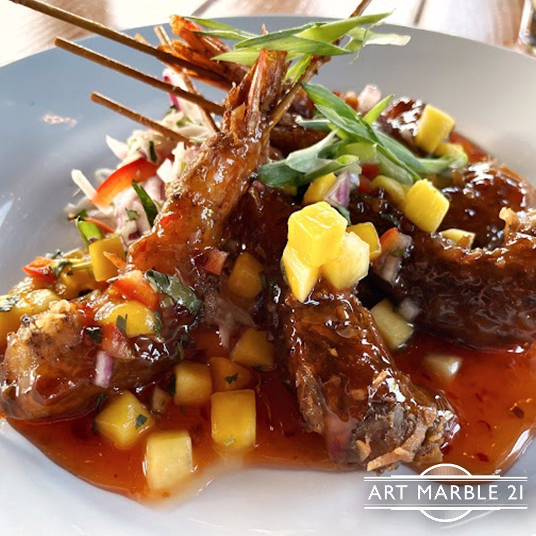 A plate of food from Art Marble 21