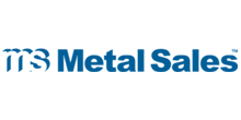 The logo for ts metal sales is blue and white on a white background.