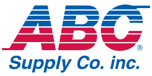 The logo for abc supply co. inc. is red , white and blue