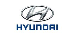 Hyundai logo: oval emblem with a stylized