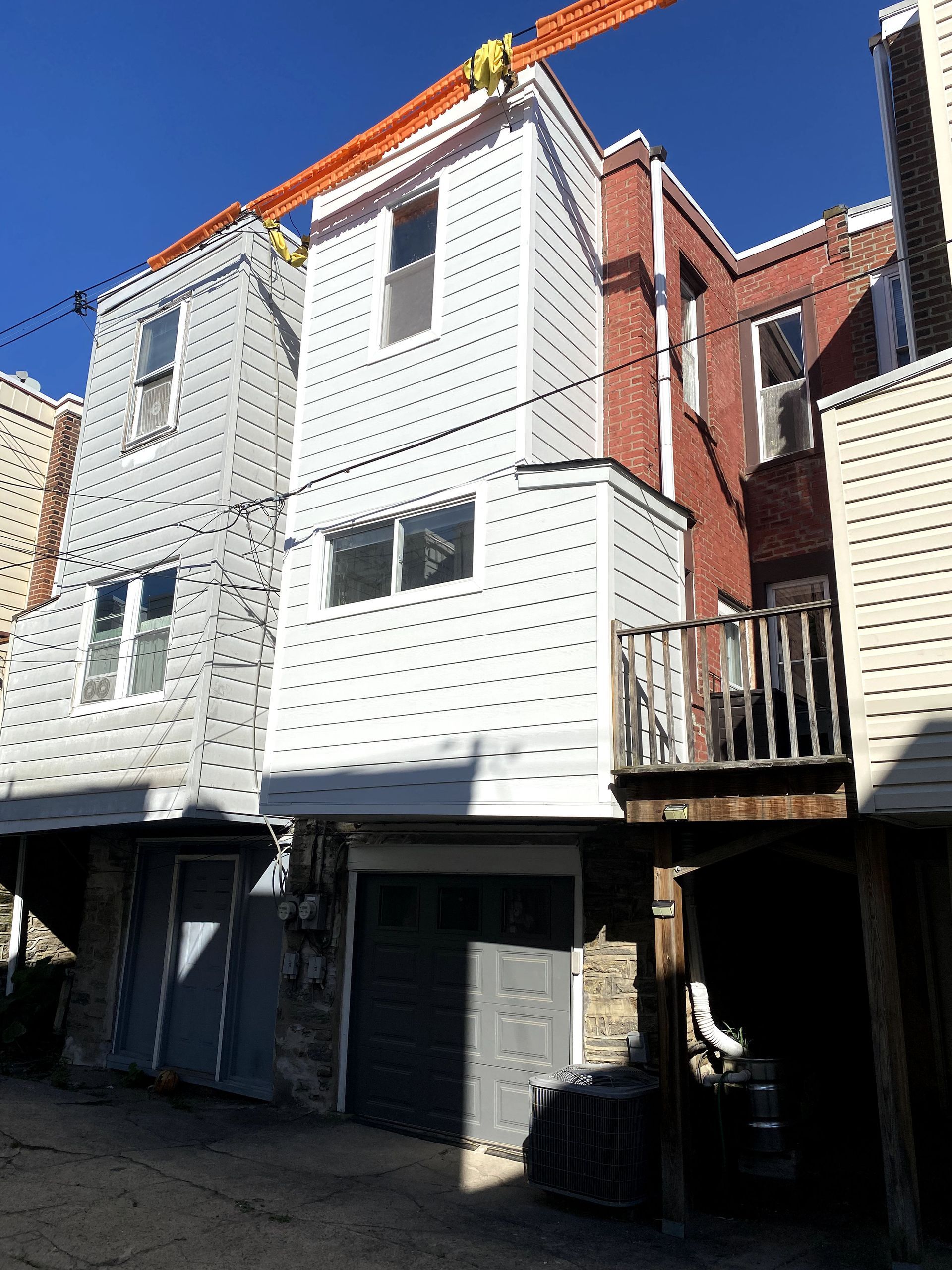 A building with a crane on top of it