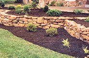 Installation service for mulch and stone