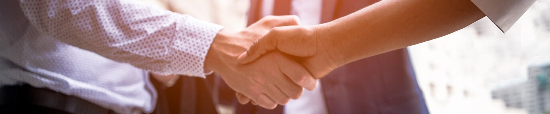 Shakehands after mediation