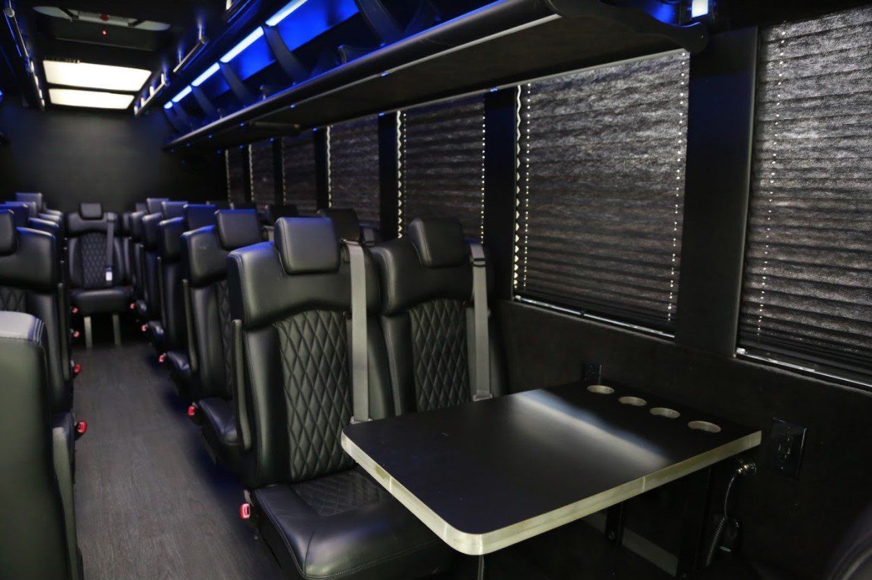 27 Passenger Corporate Shuttle Bus interior