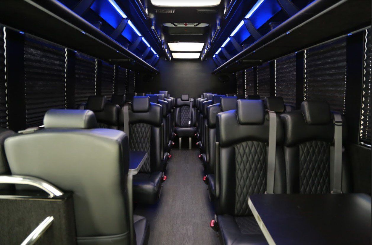 27 Passenger Corporate Shuttle Bus interior