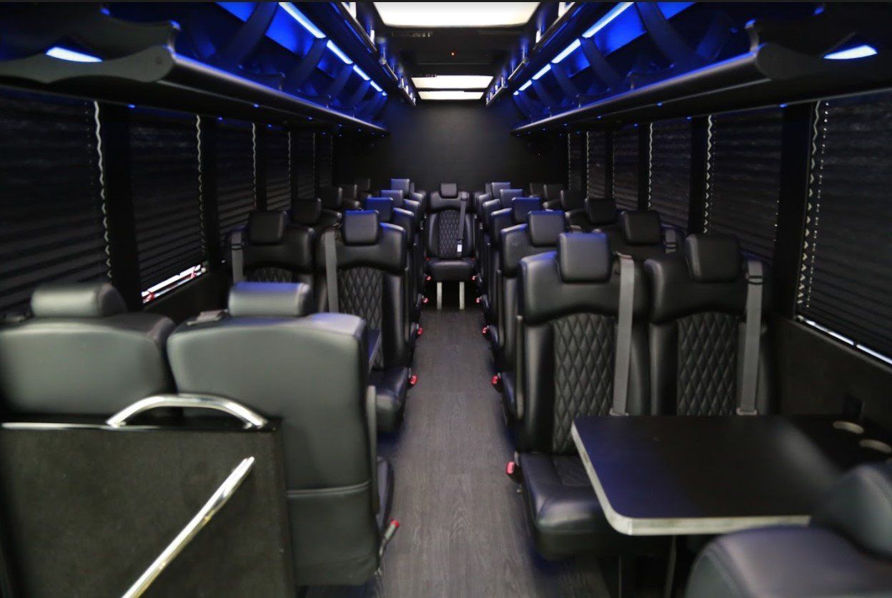 27 Passenger Corporate Shuttle Bus interior