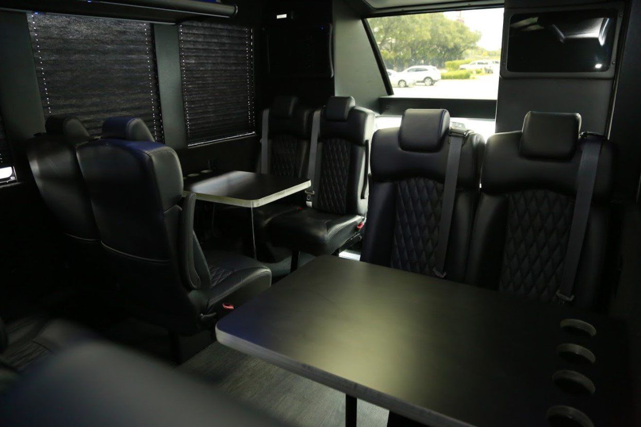 27 Passenger Corporate Shuttle Bus interior