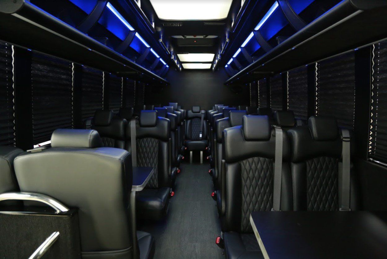 27 Passenger Corporate Shuttle Bus interior