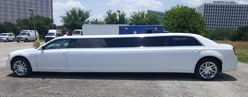 White Chrysler #2 Limousine
