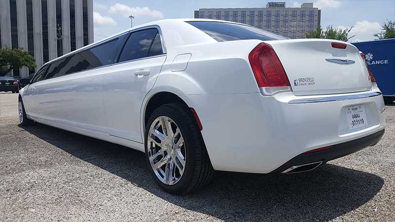 White Chrysler #2 Limousine