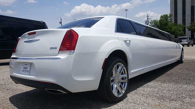 White Chrysler #2 Limousine
