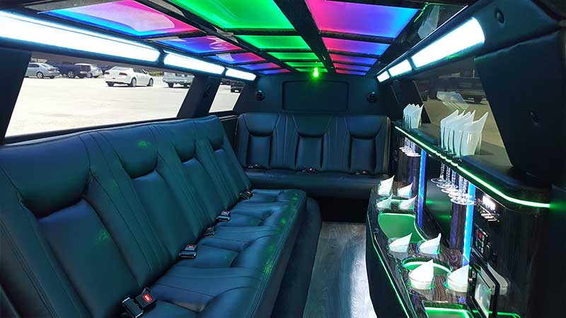 White Chrysler #2 Limousine interior