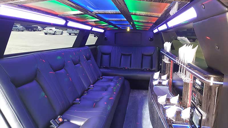 White Chrysler #2 Limousine interior