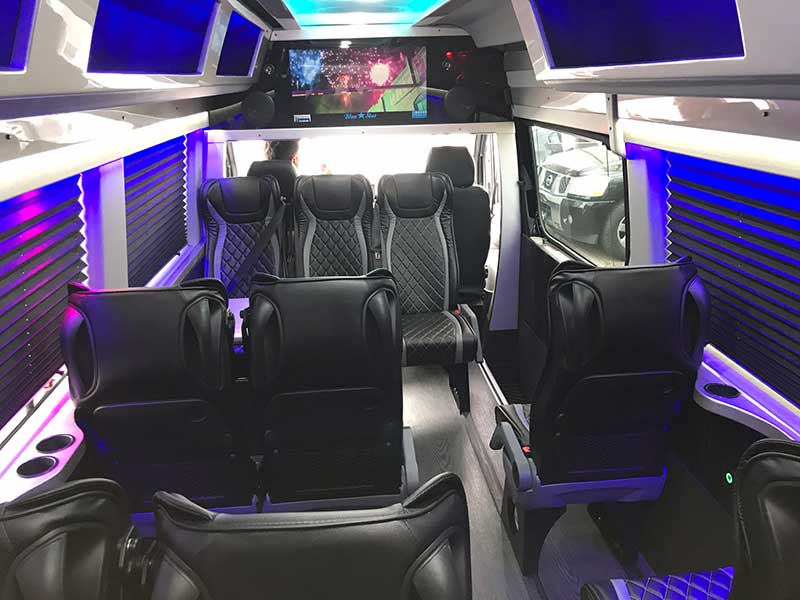 Mercedes Executive Shuttle Van interior