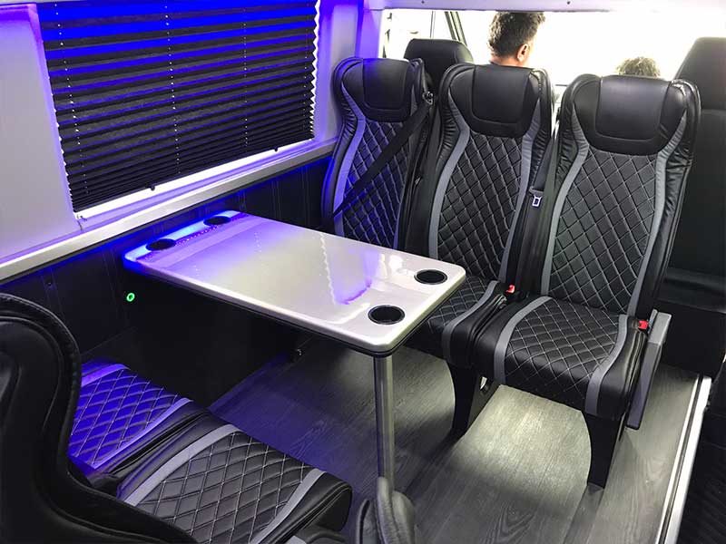 Mercedes Executive Shuttle Van interior