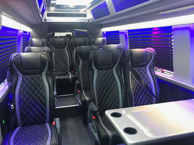 Mercedes Executive Shuttle Van interior
