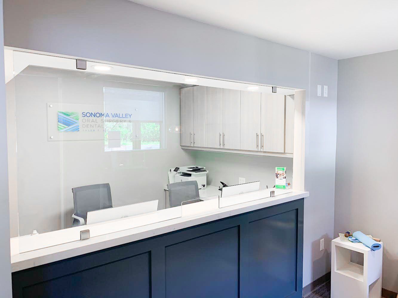 Clinic reception area