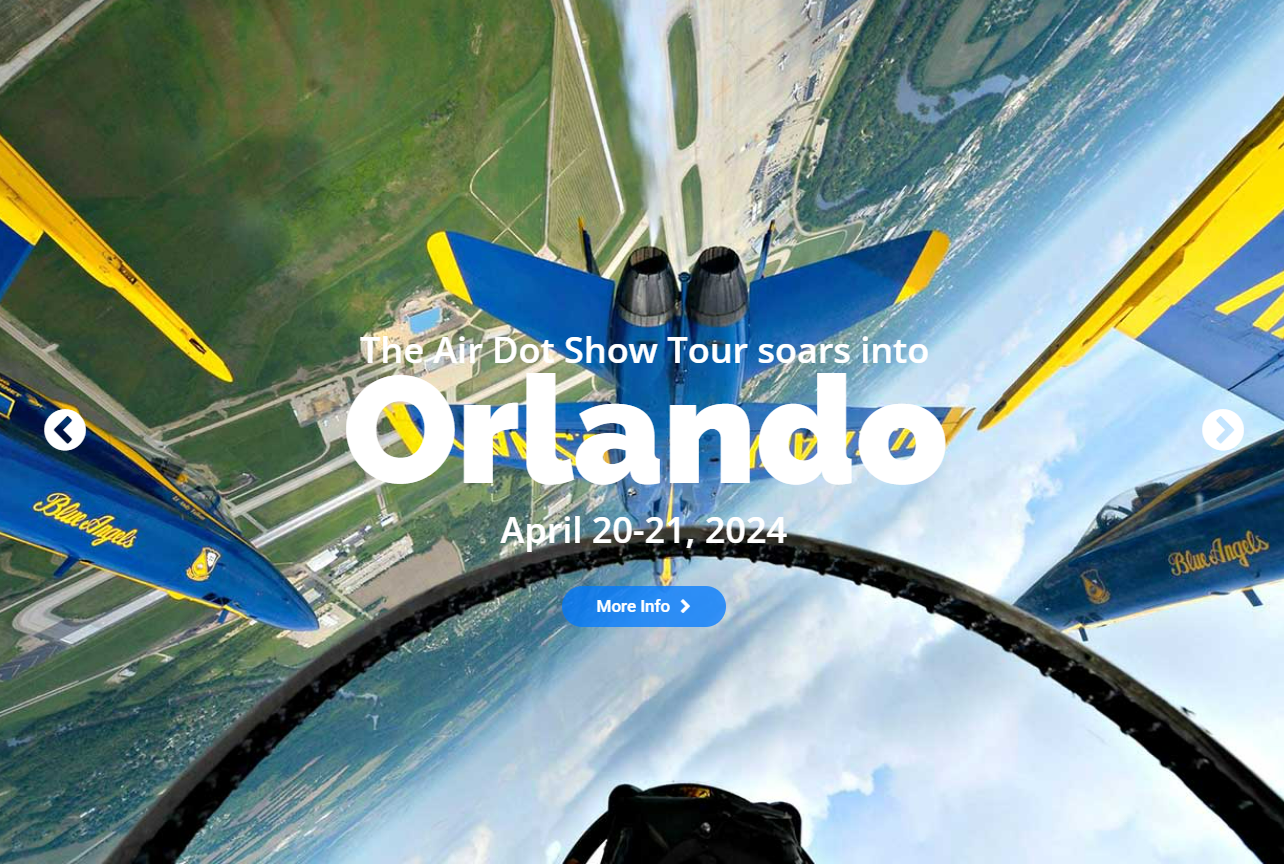 Blue Angels jets soaring over Orlando, April 20-21, 2024.