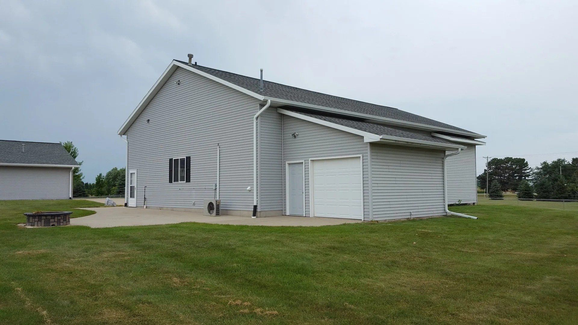 White 5 inch gutters