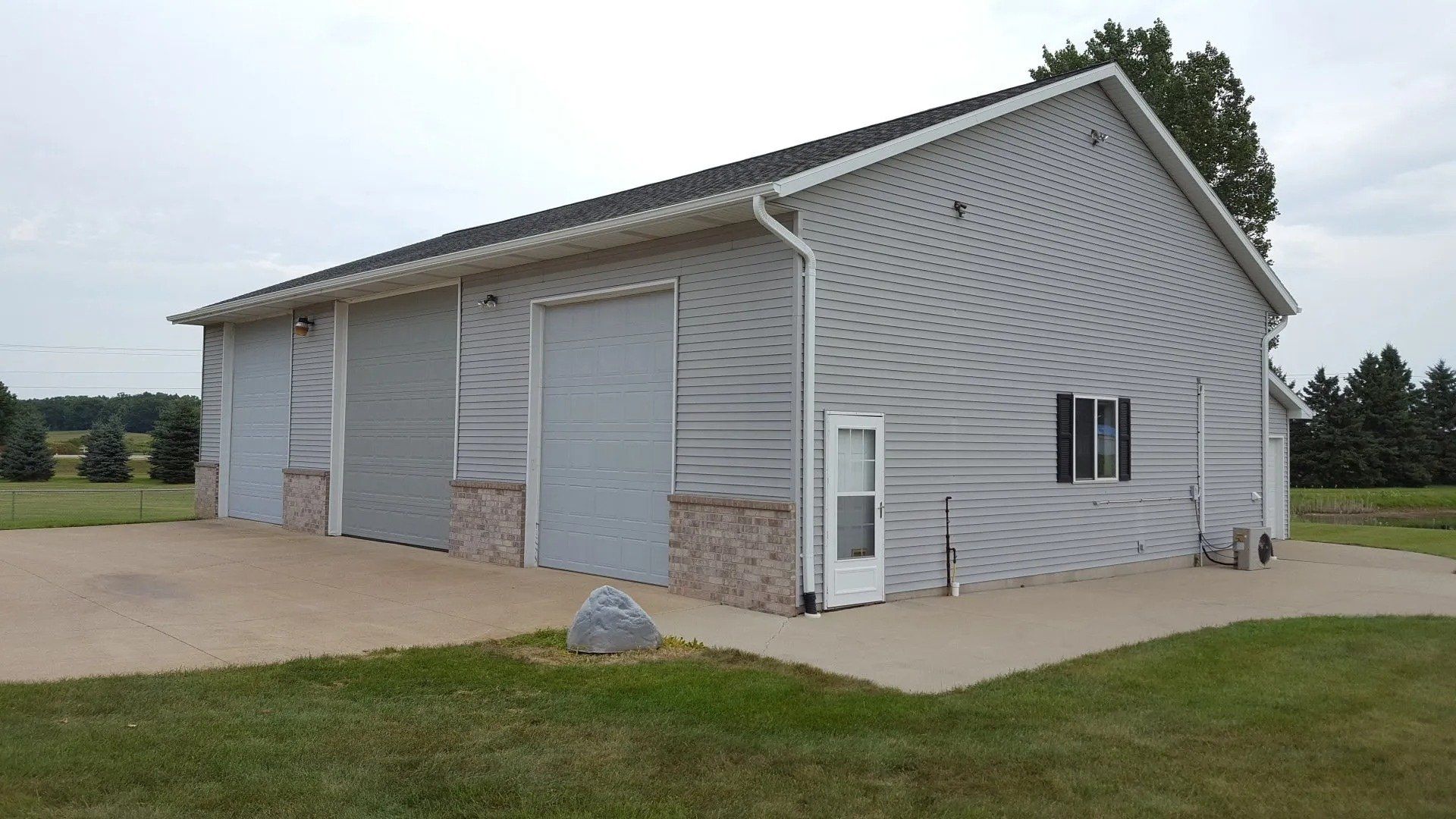 White 5 inch gutters