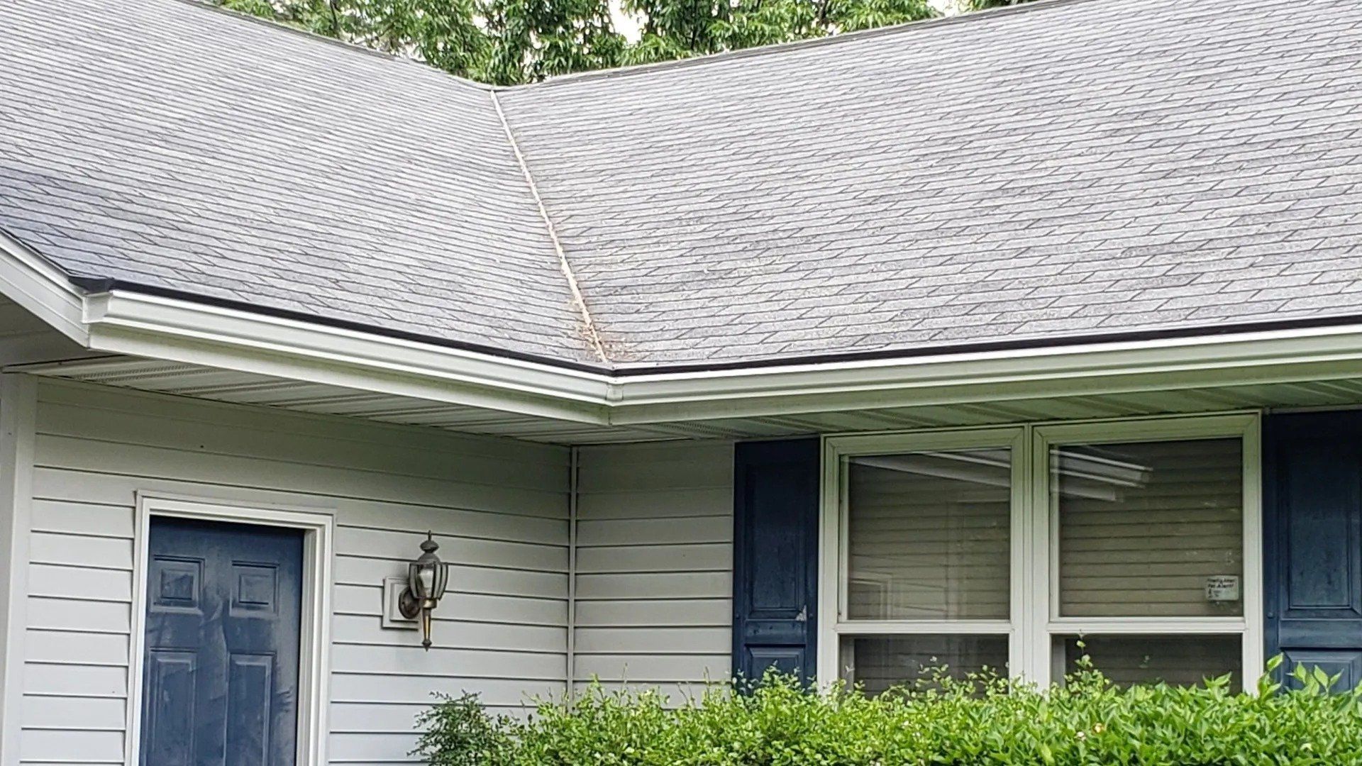 White 5 inch gutter and 3x4 downspout