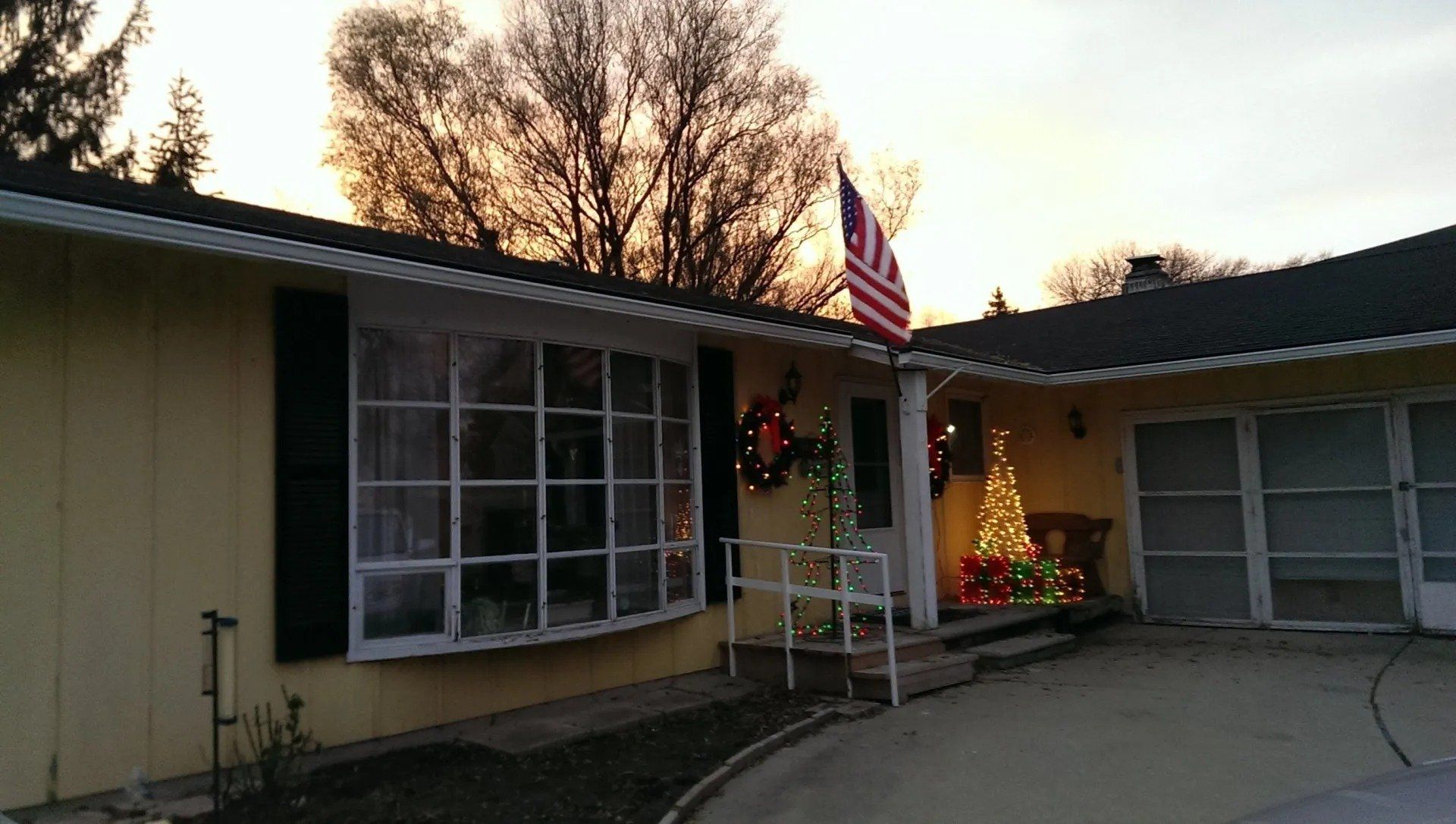 White 5 inch gutters