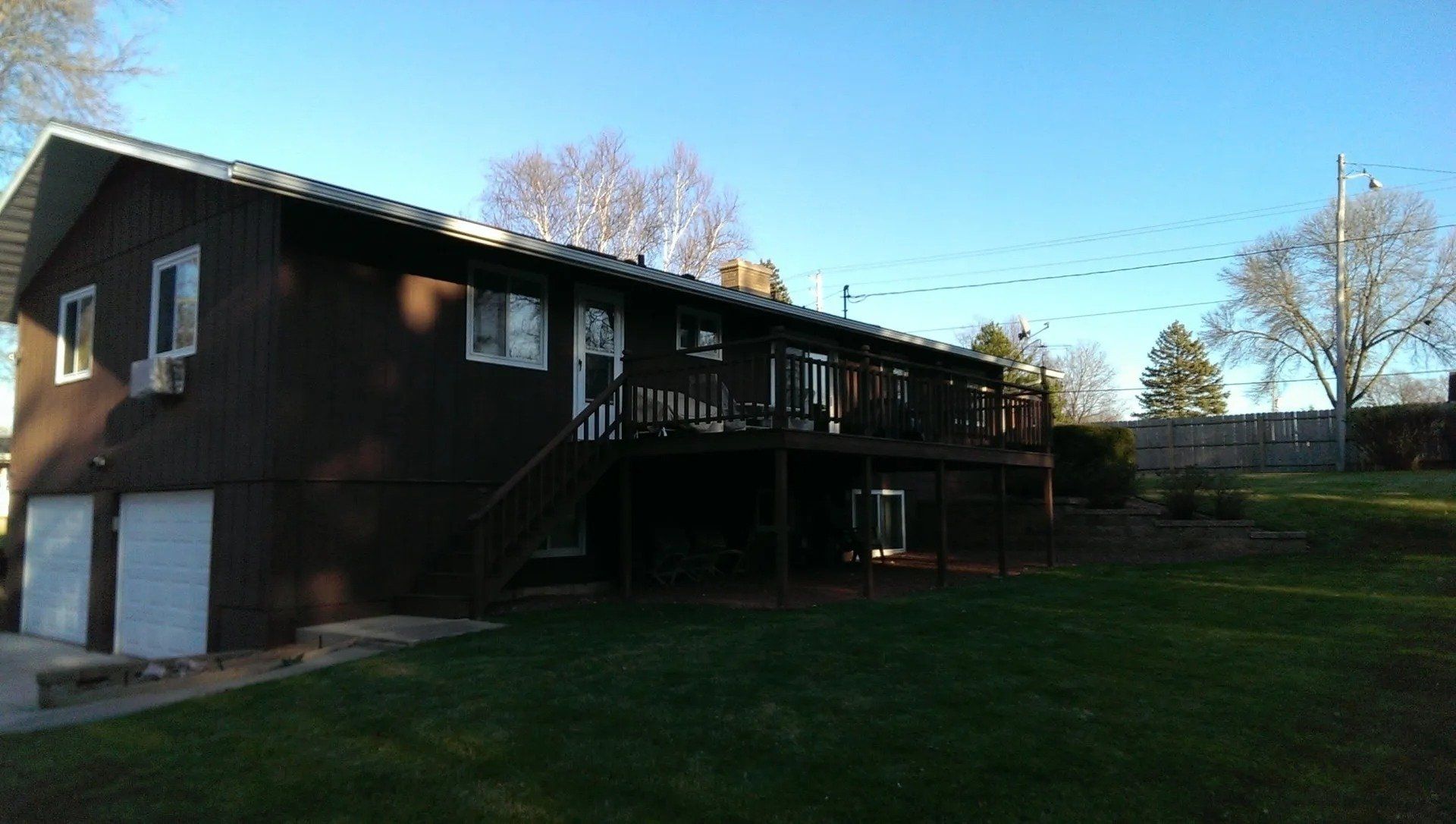 White 5 inch gutters