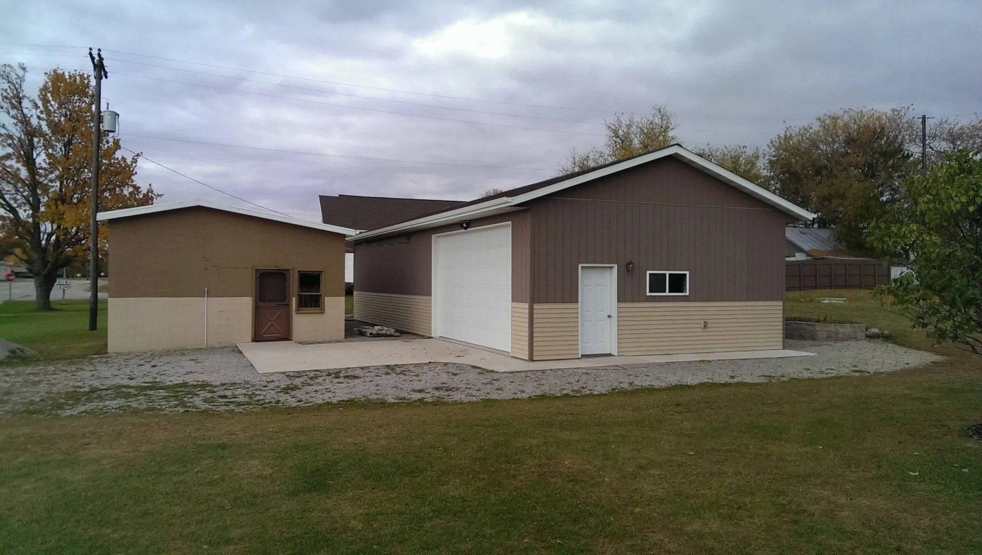 White 5 inch gutters