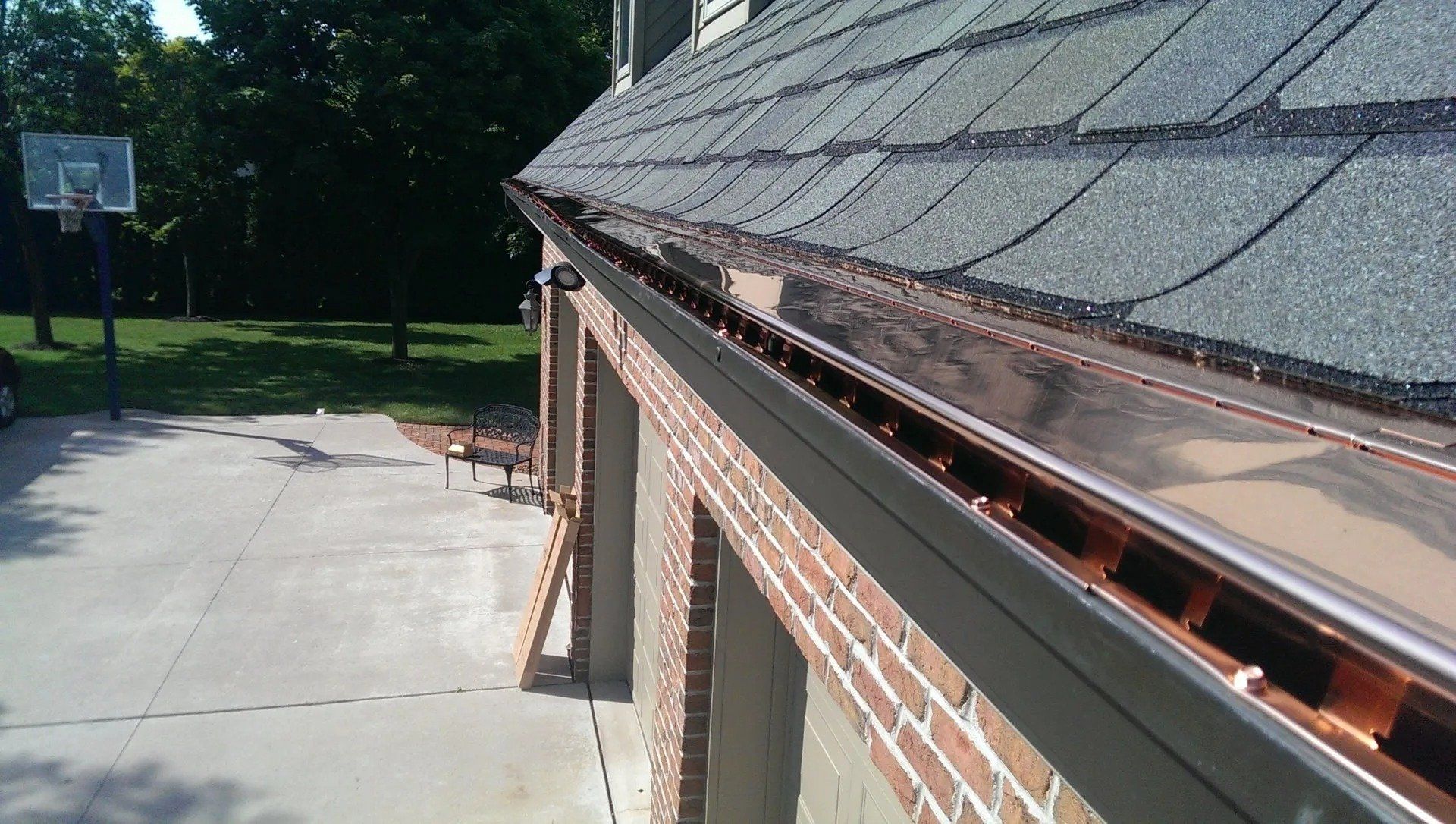 Copper Leaf-X Gutter Cover