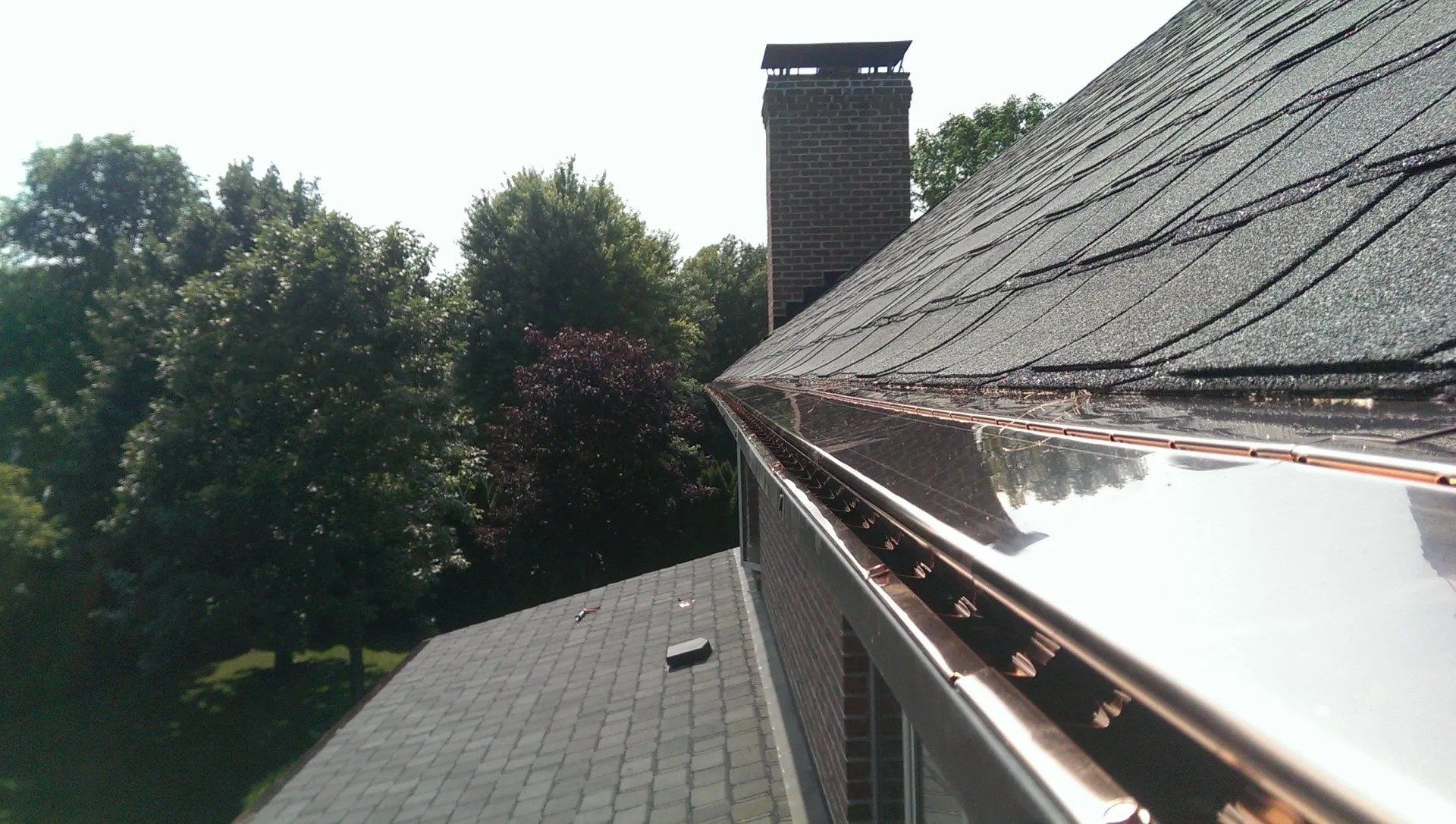 Copper Leaf-X Gutter Cover