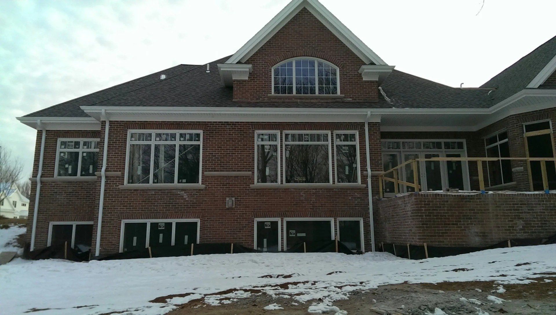 Copper and white gutters