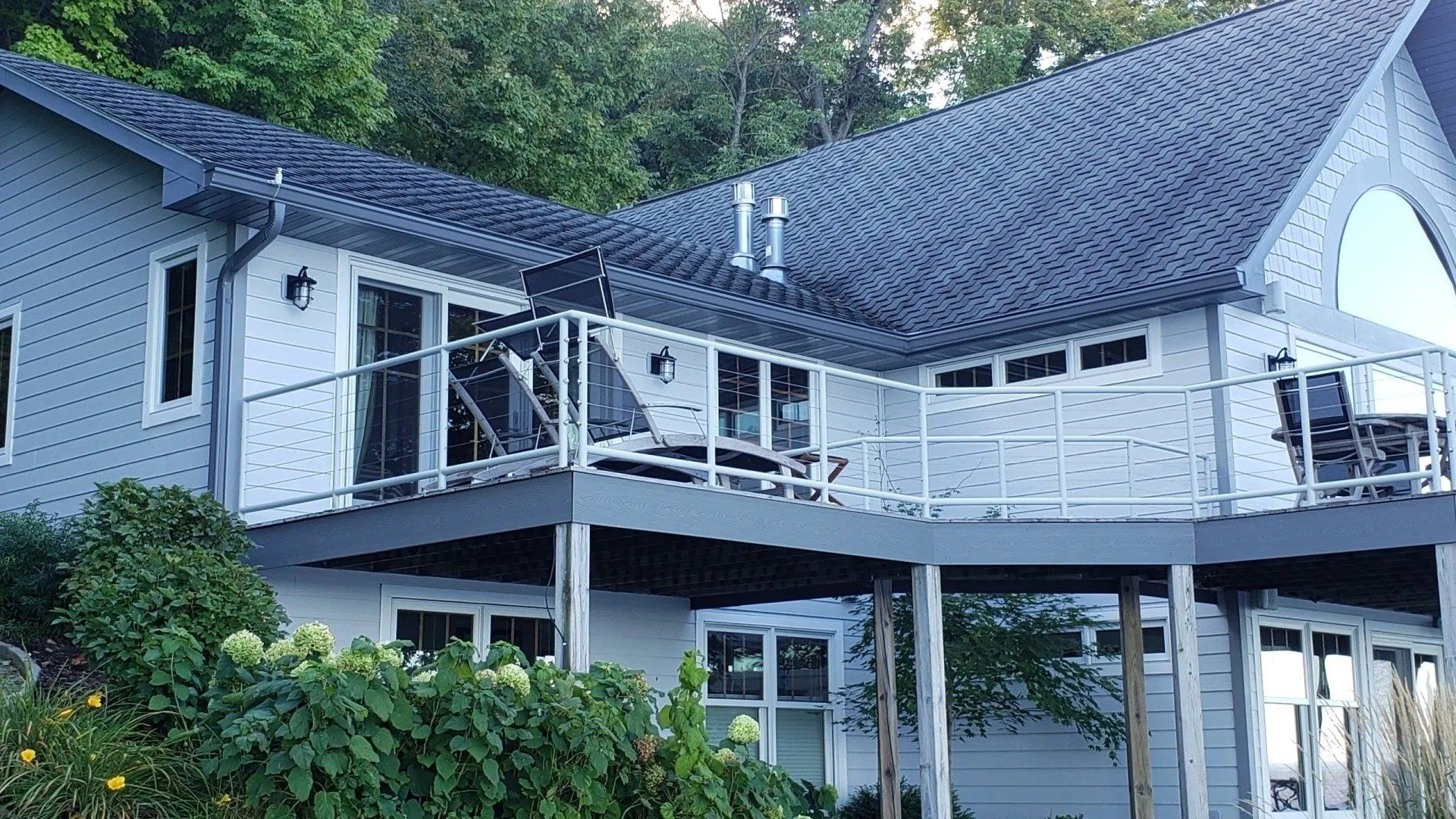 Charcoal grey 6 inch gutter