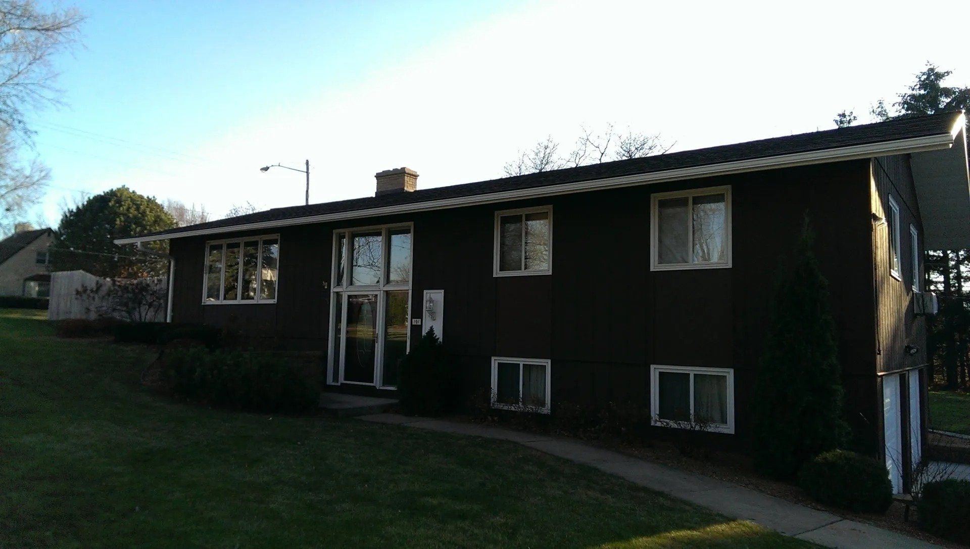 White 5 inch gutters