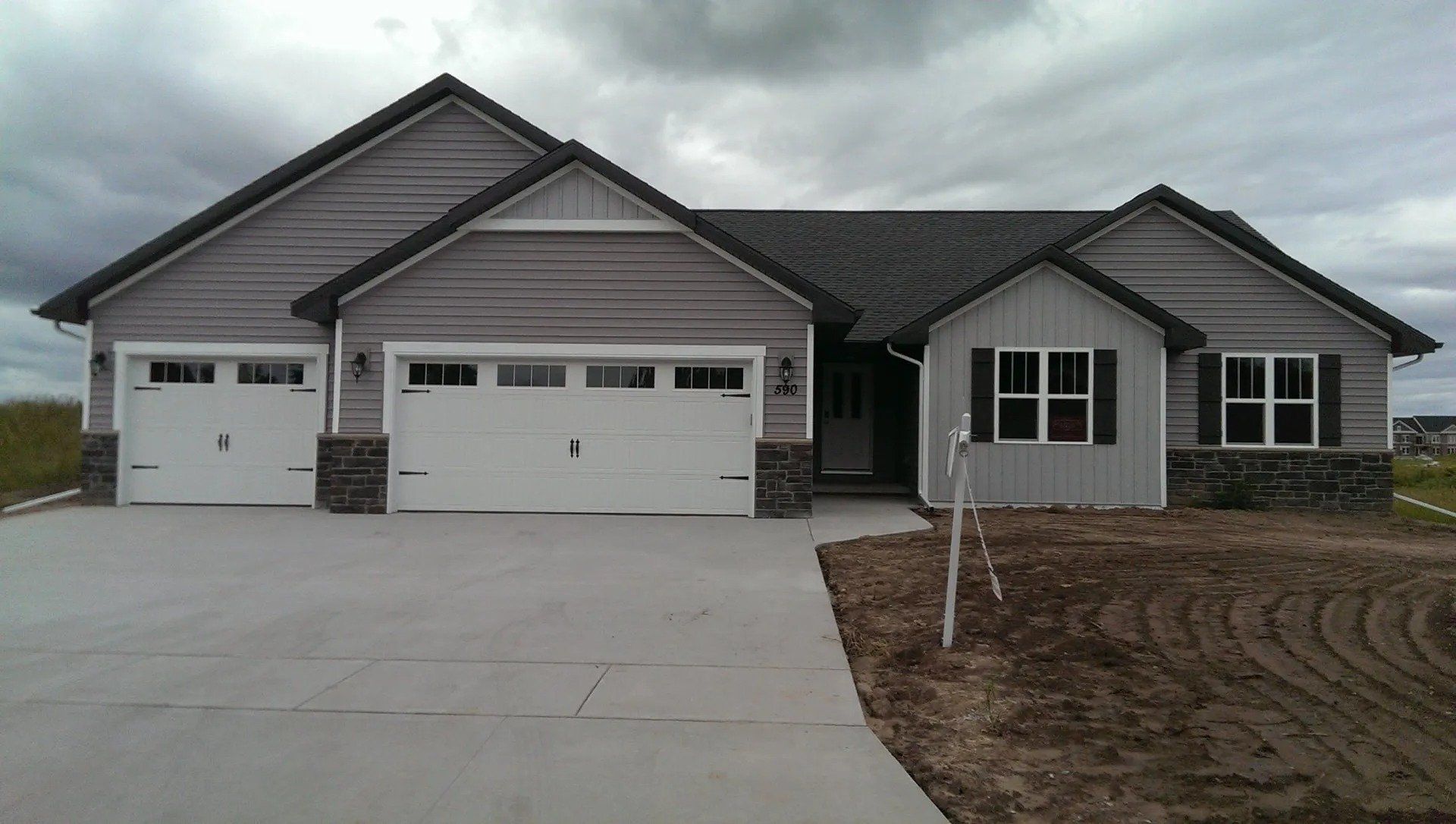 Black 5 inch gutters