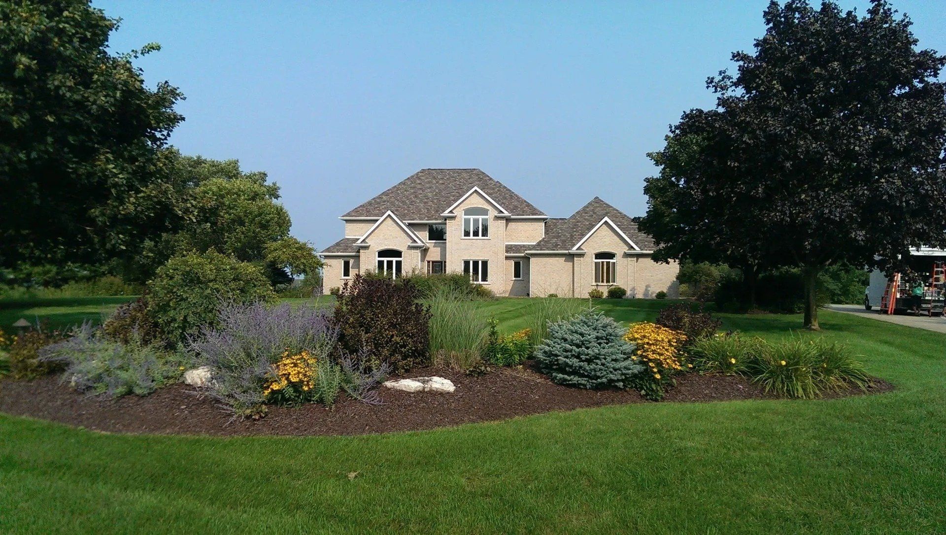 White 5 inch gutters