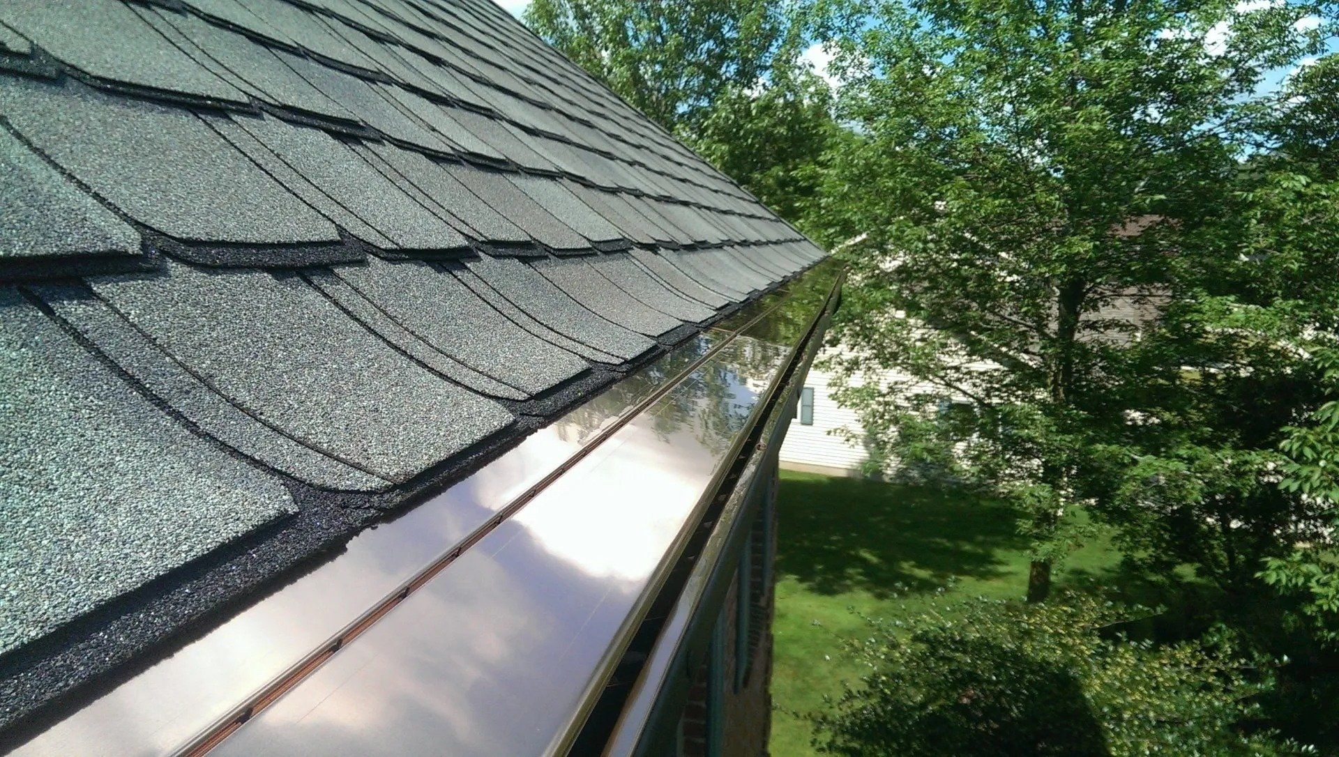 Copper Leaf-X Gutter Cover