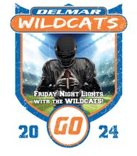 A poster for the delmar wildcats football team