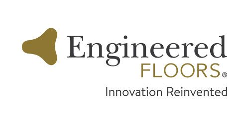 The logo for Engineered Floors Innovation Reinvented.
