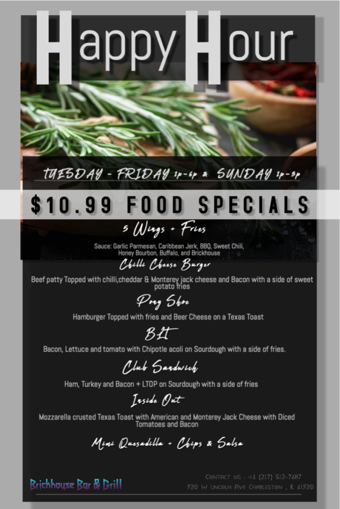 Happy Hour Menu